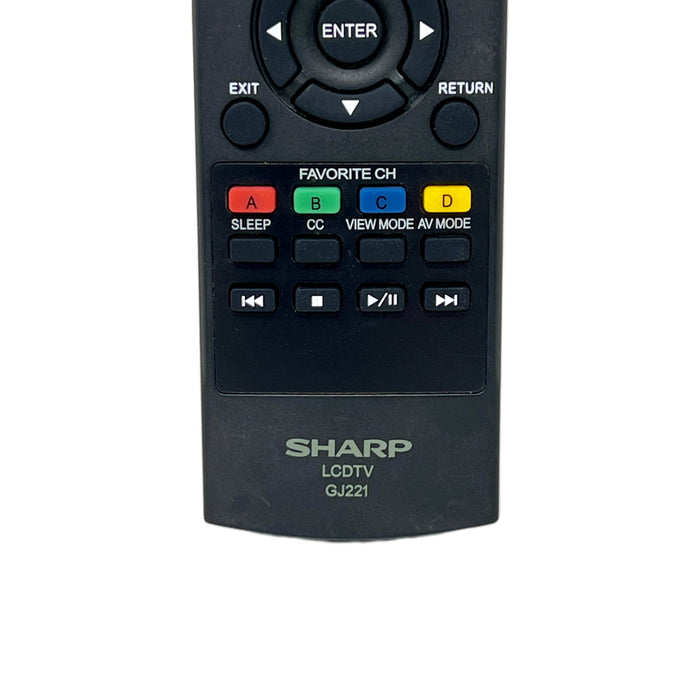 Sharp GJ221 TV Remote Control