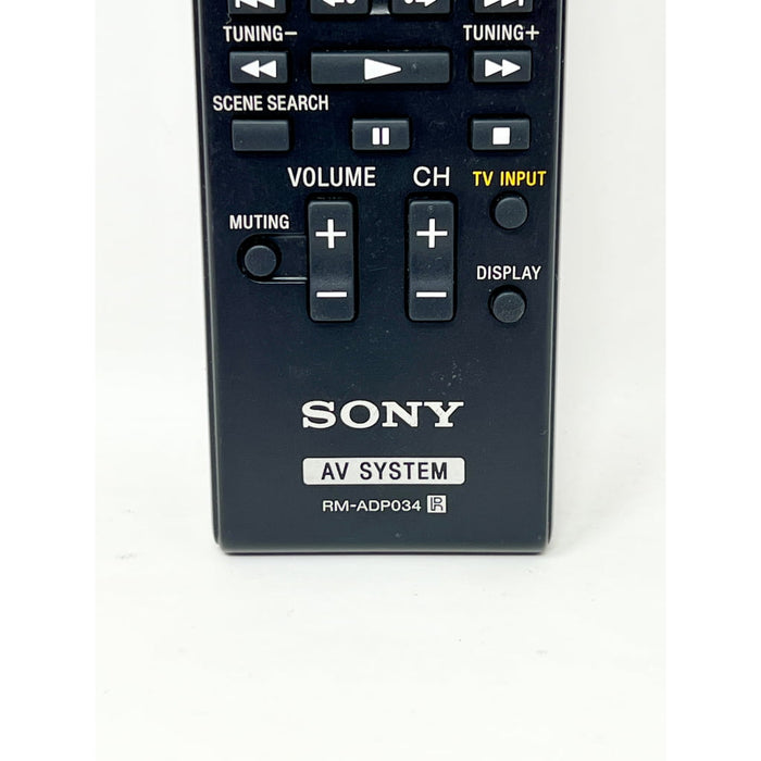 Sony RM-ADP034 A/V Receiver Remote Control