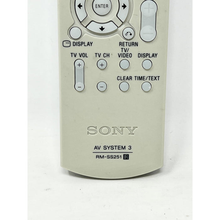 Sony RM-SS251 AV System Remote Control