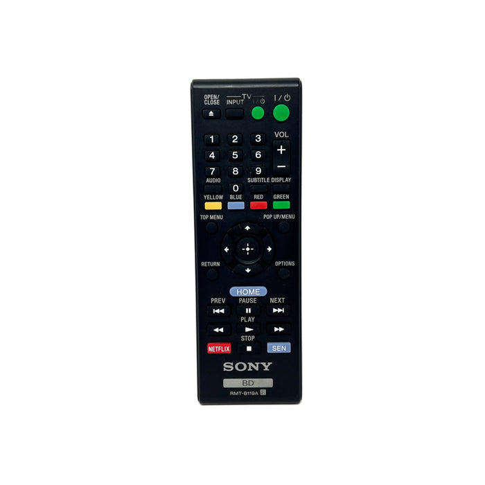 Sony RMT-B119A Blu-Ray DVD Player Remote Control