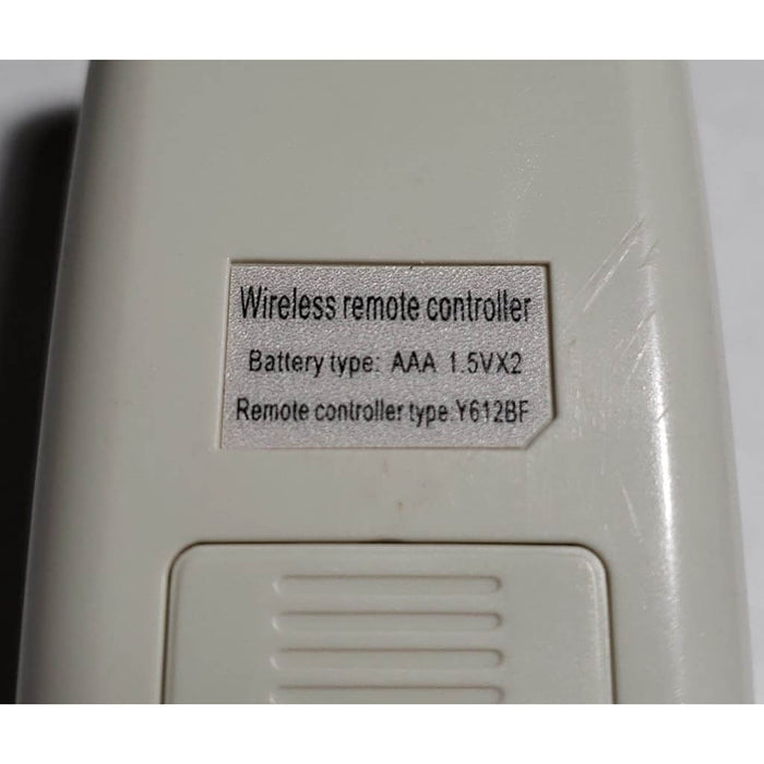 Whirlpool Y612BF Air Conditioner Remote Control